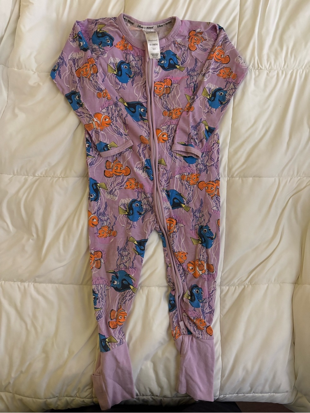 💜 BONDS Finding Nemo Wondersuit | Purple | Baby/Toddler Sleeper